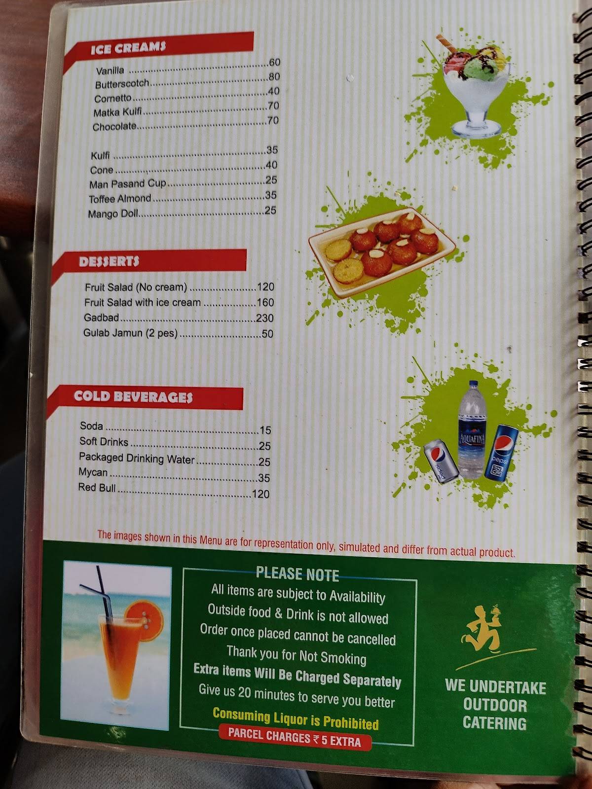 Sagar Restaurant menu