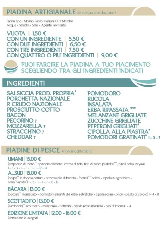 Menu di Sapido 