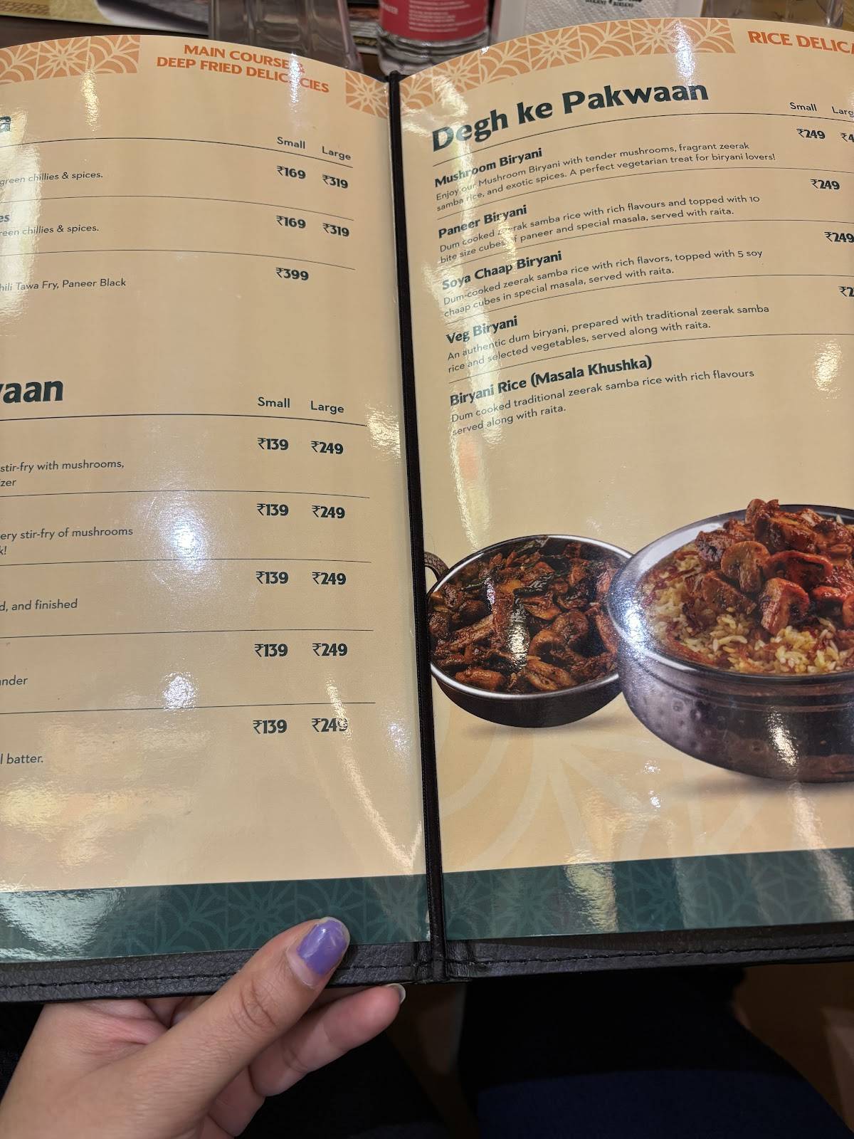 Sharief Bhai Biryani Chandapura menu