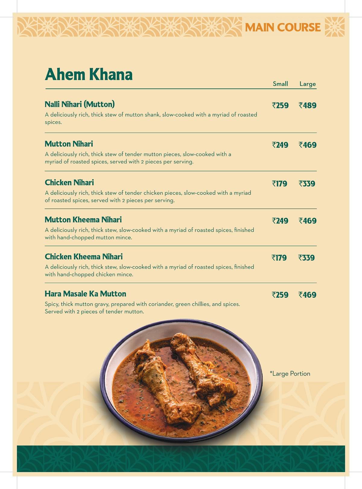 Sharief Bhai Biryani Tumkur menu