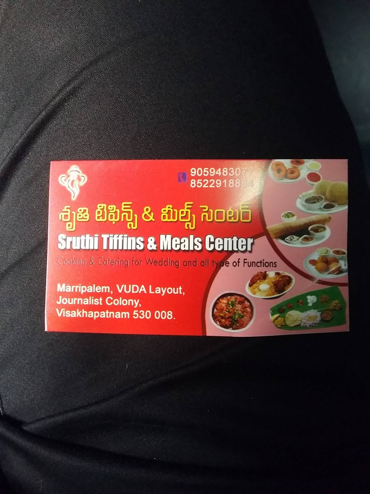 Shruthi Tiffins & Meals Center menu