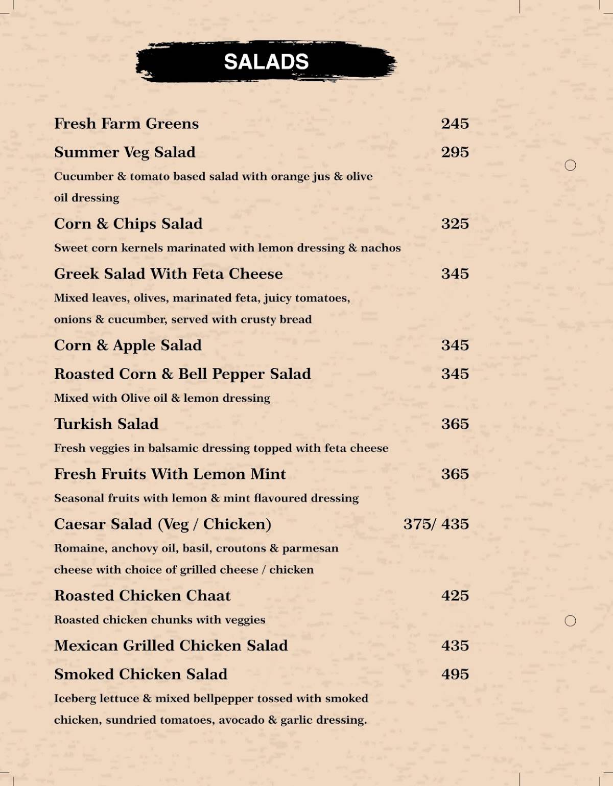 Stellar Binge menu