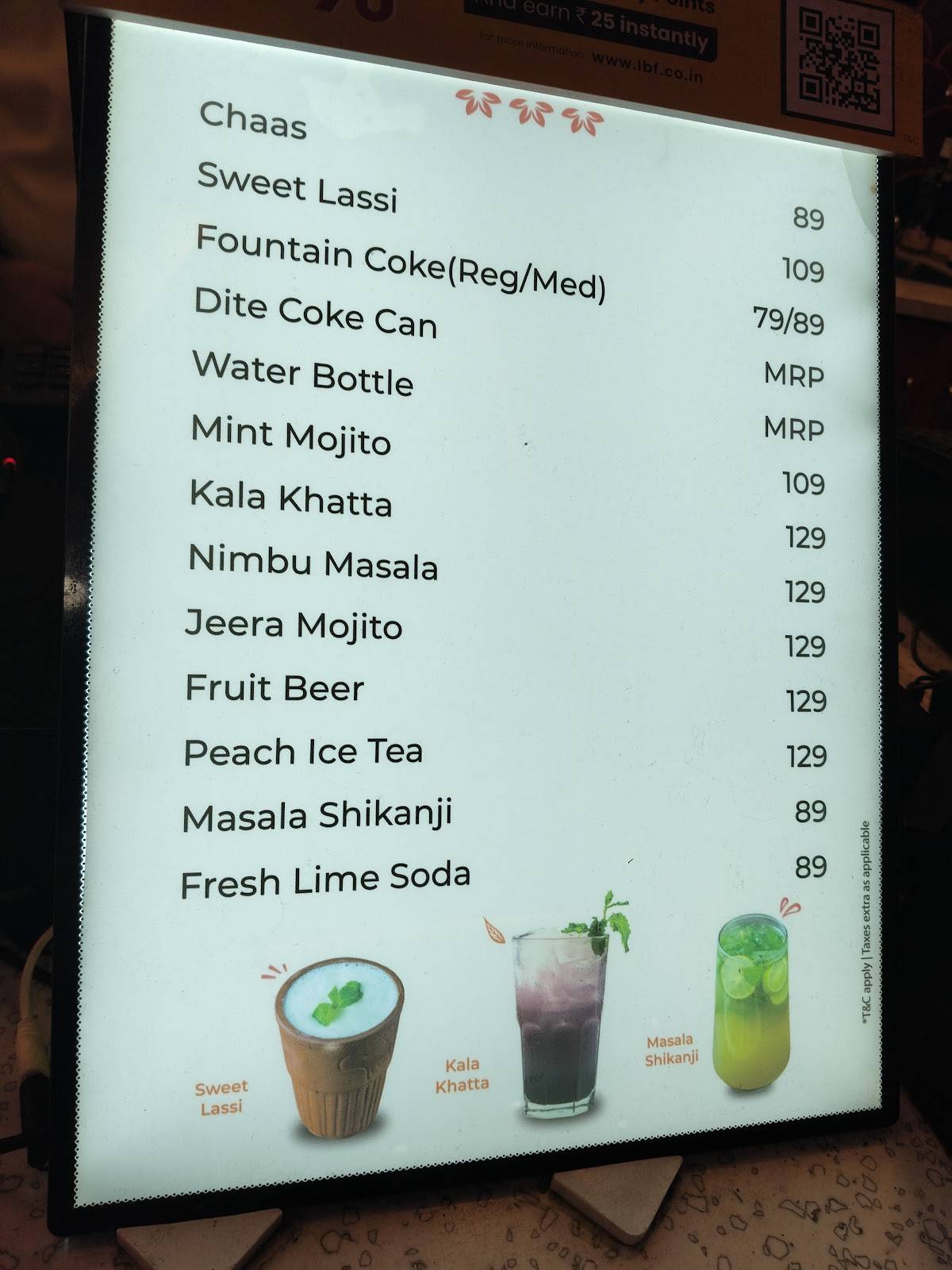 Street Foods By Punjab Grill Magarpatta menu