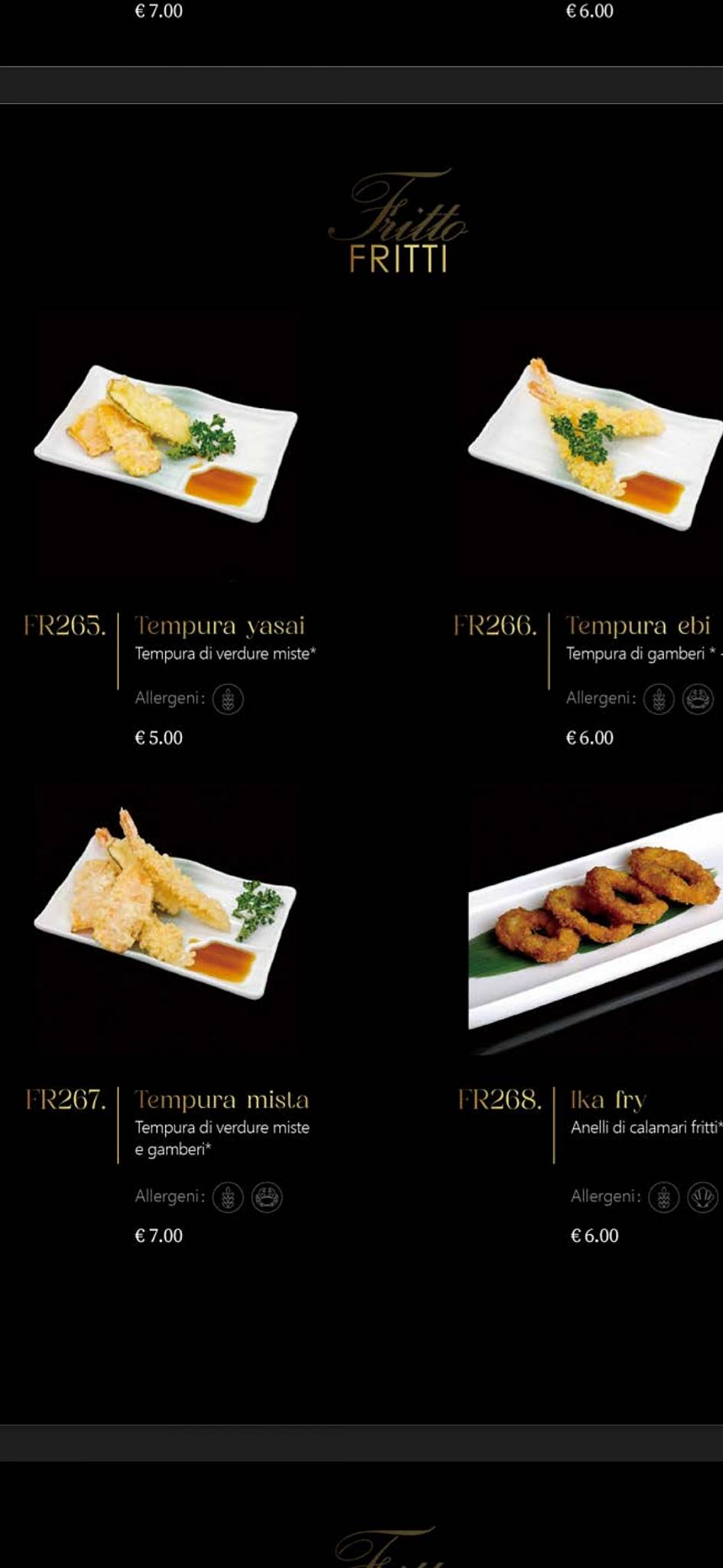 Menu di Sushi Ho 