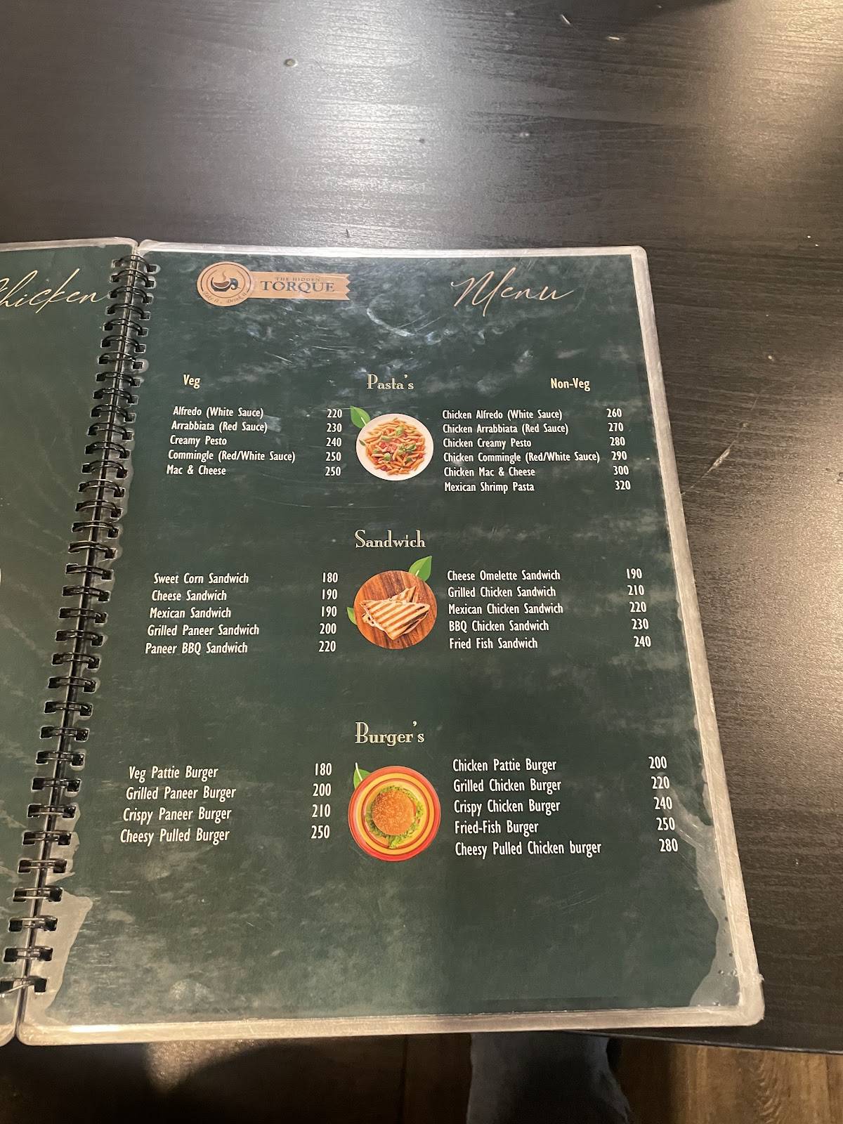 THE HIDDEN TORQUE menu