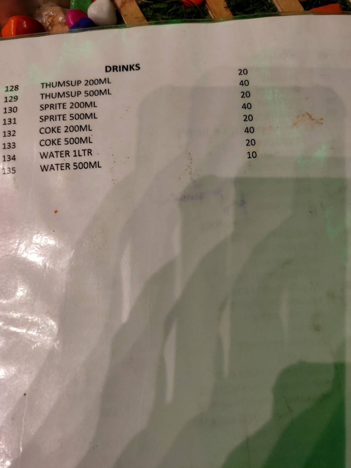 TS Platform Robots Restaurant - Godavarikhani City menu