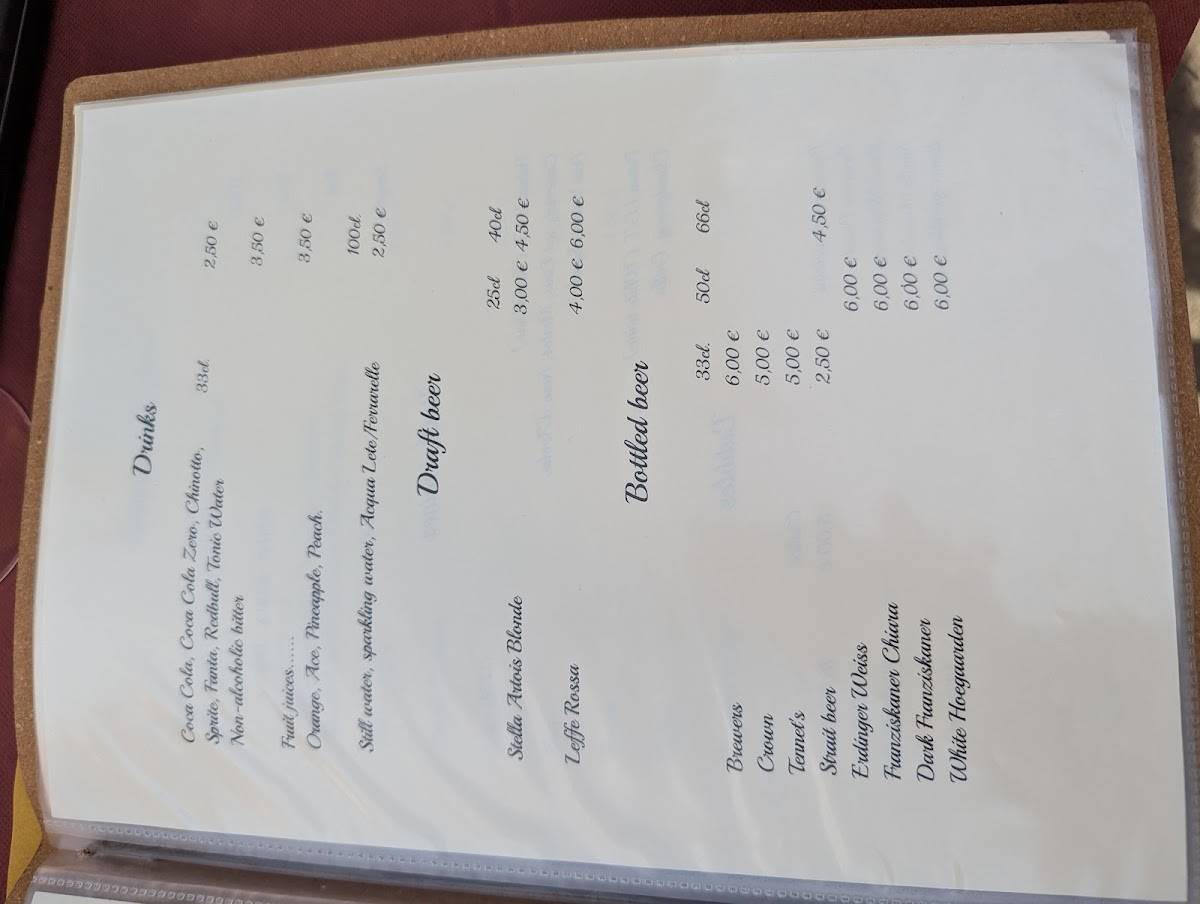 Menu di Terrazza Marconi 