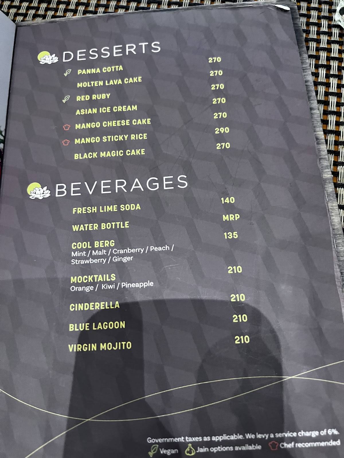 The Asian Curry House menu