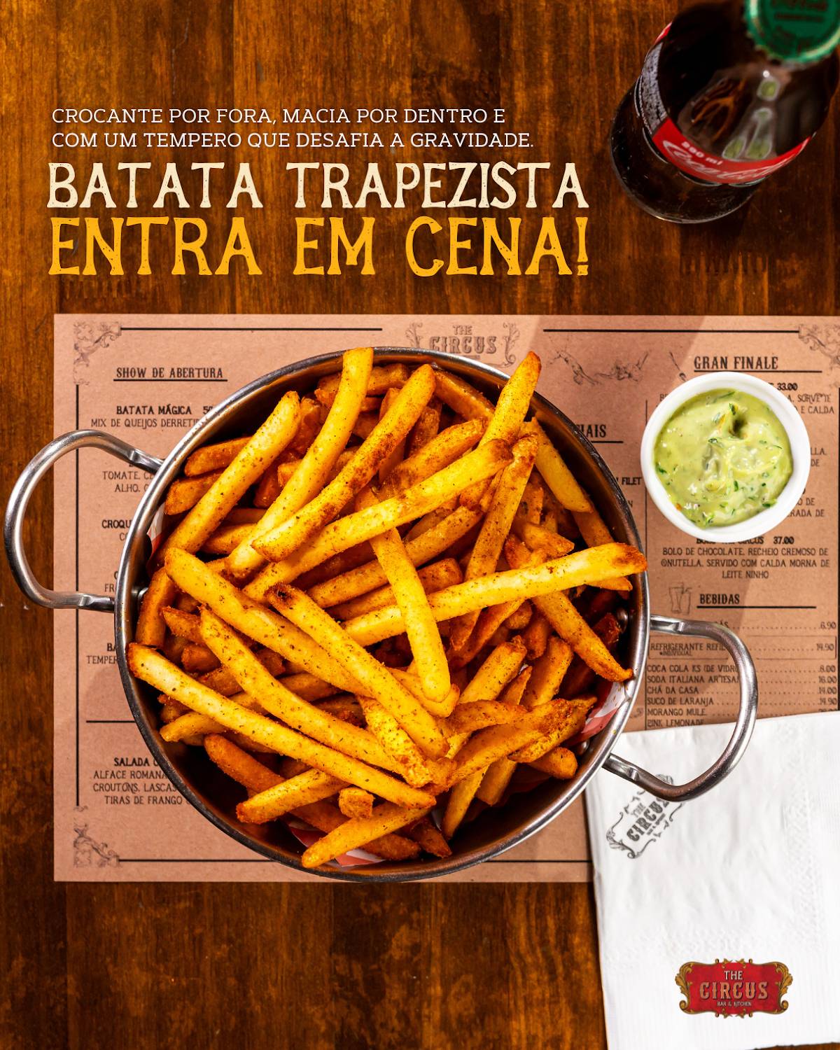 The Circus Bar e Kitchen cardápio