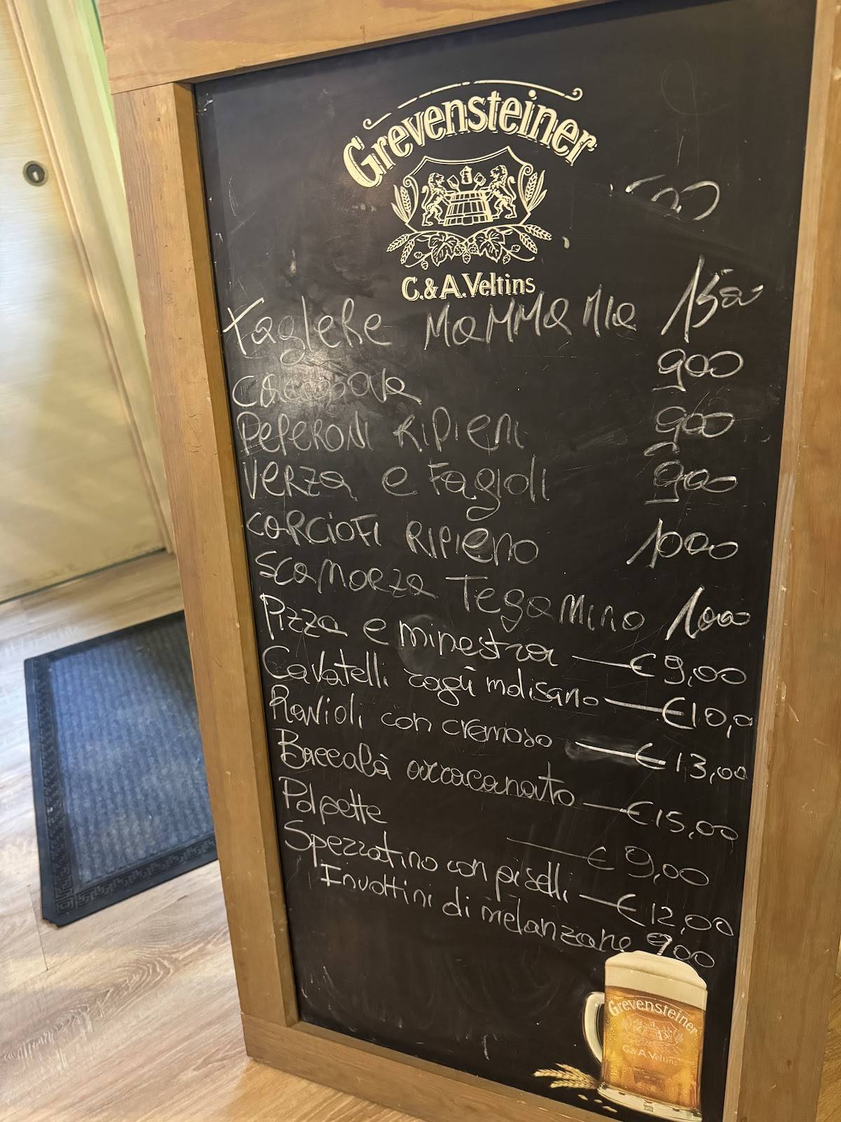 Menu di Trattoria Mamma Mia 