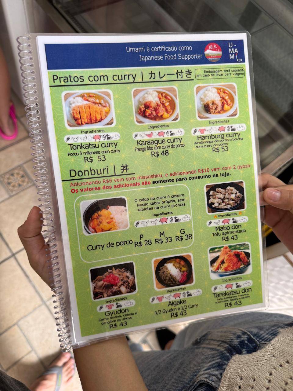 Umami Deli - Comida Oriental cardápio