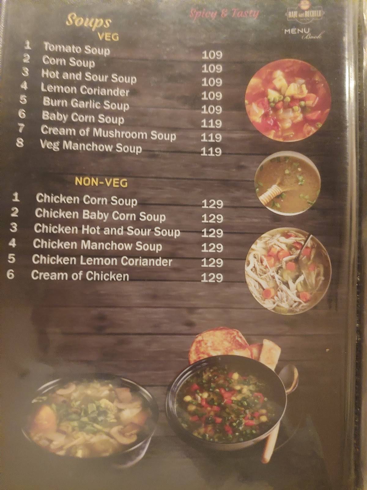 Vijayawada's Raju Gari Ruchulu menu