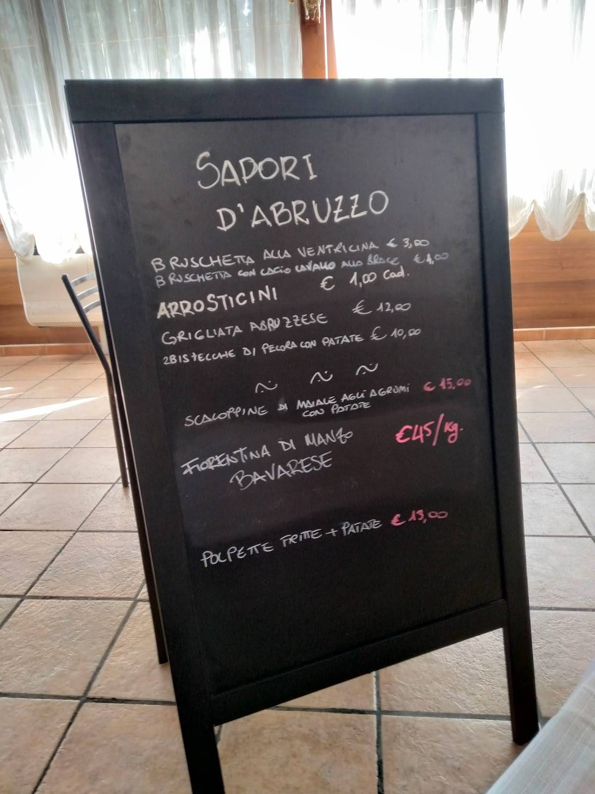 Menu di Villa Lucrezia 