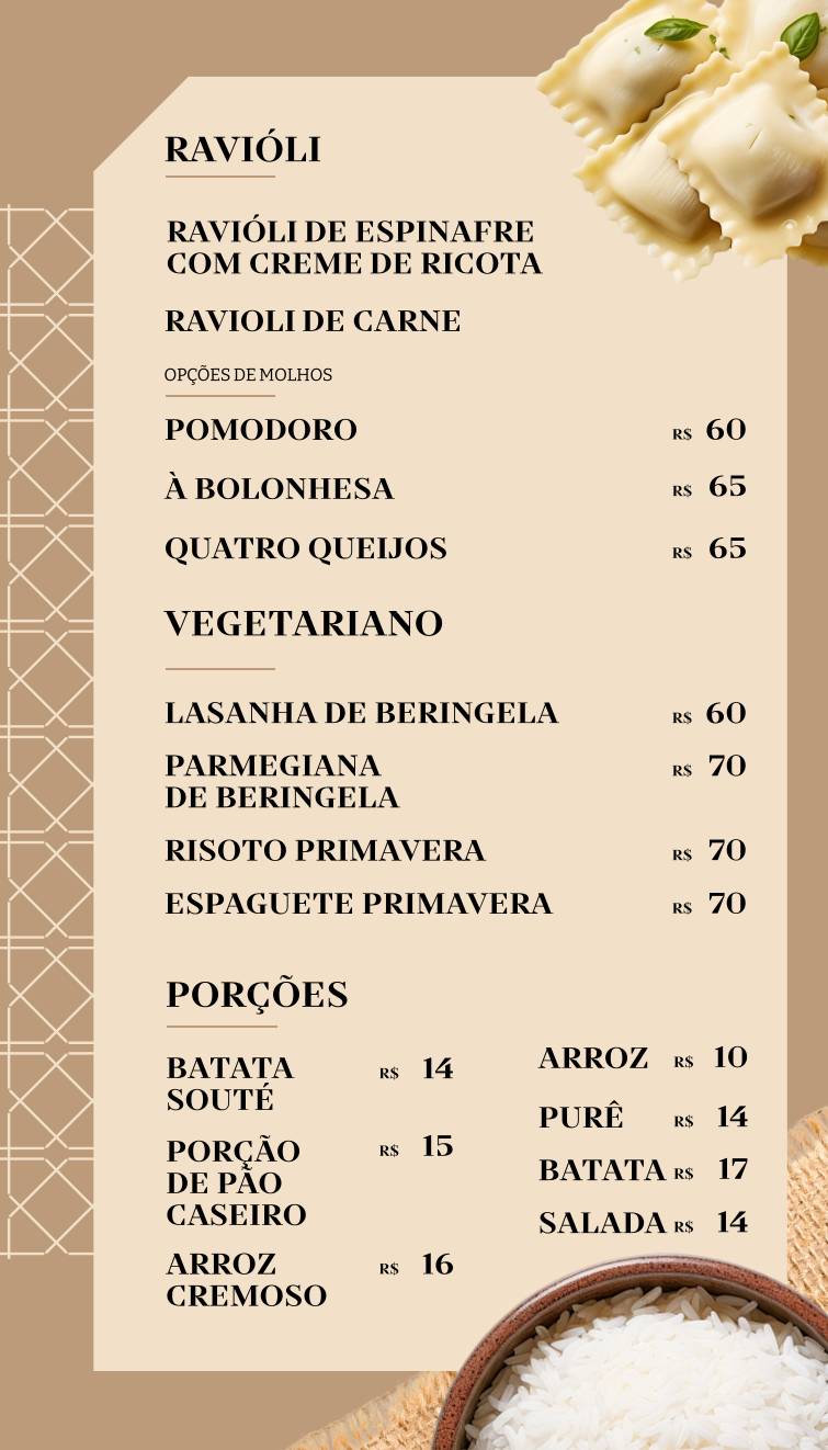 Vitório's Lounge cardápio