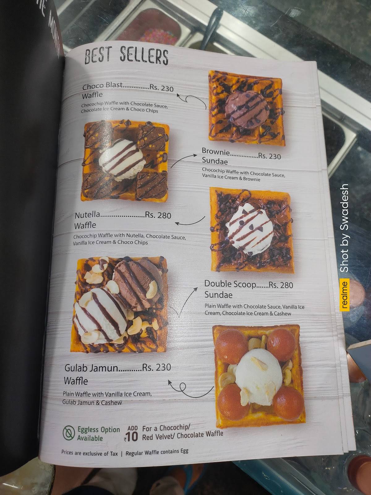 Waffle Stories menu