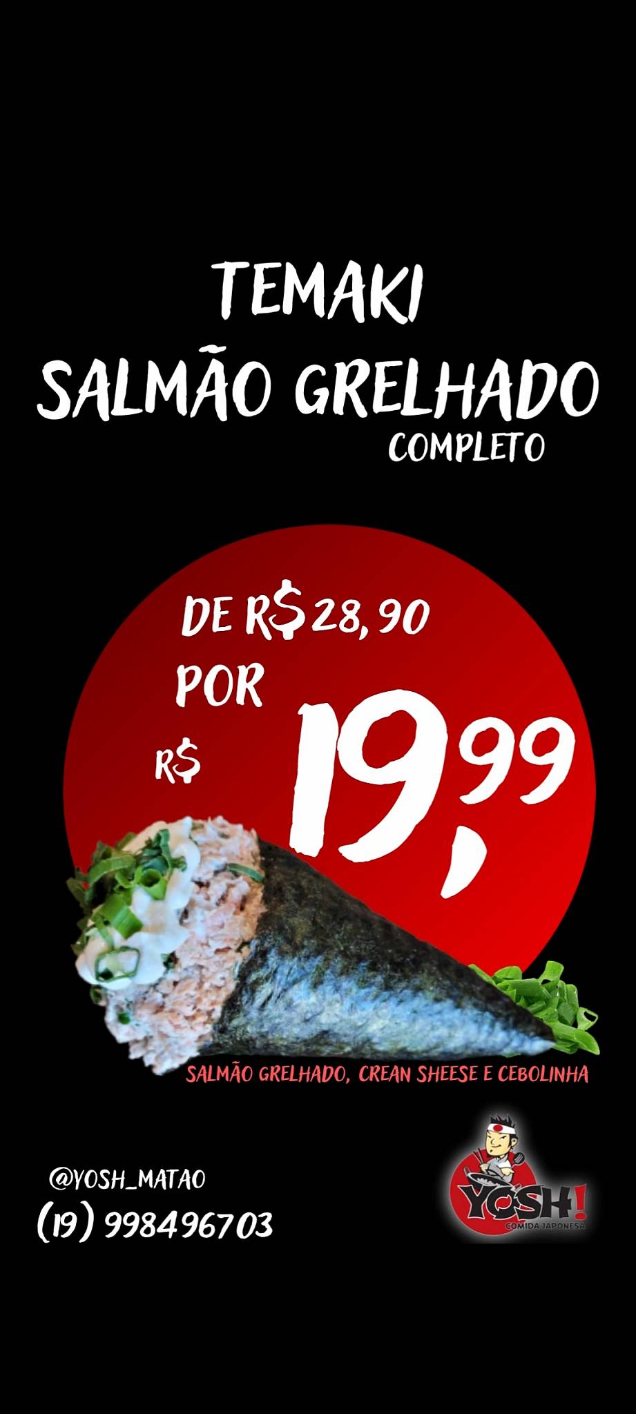 Yosh Comida Japonesa cardápio