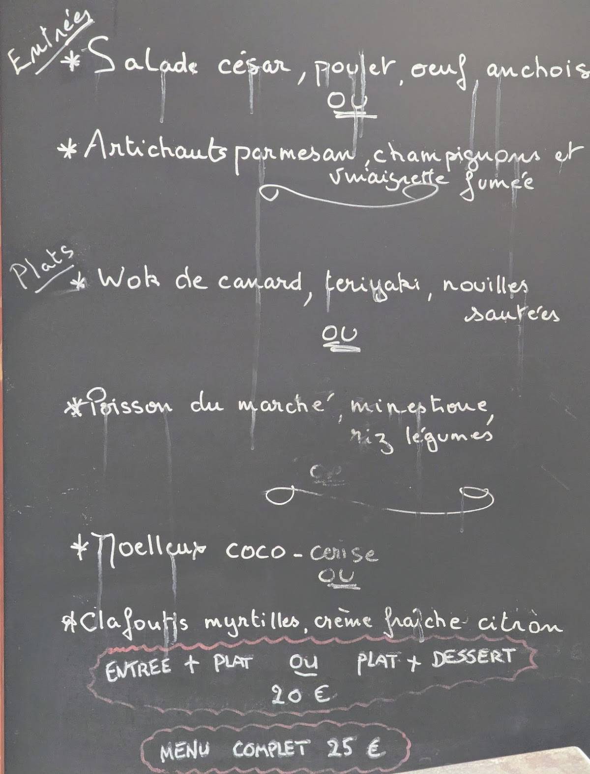 Menu de Restaurant la Primatiale