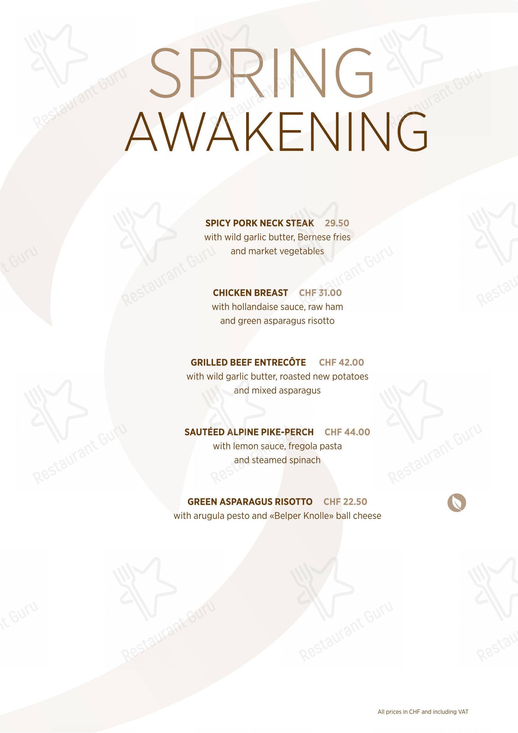 Menu per Restaurant zum CHOCHTOPF in Wilderswil