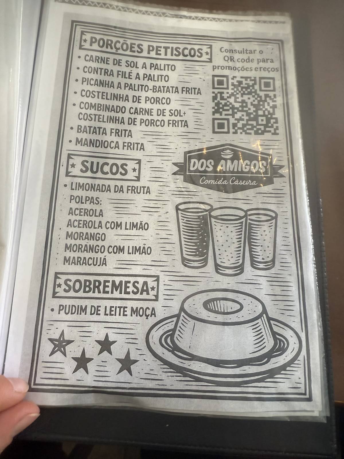 Restaurante Dos Amigos - Taguatinga Sul ( Bar das árvores) cardápio