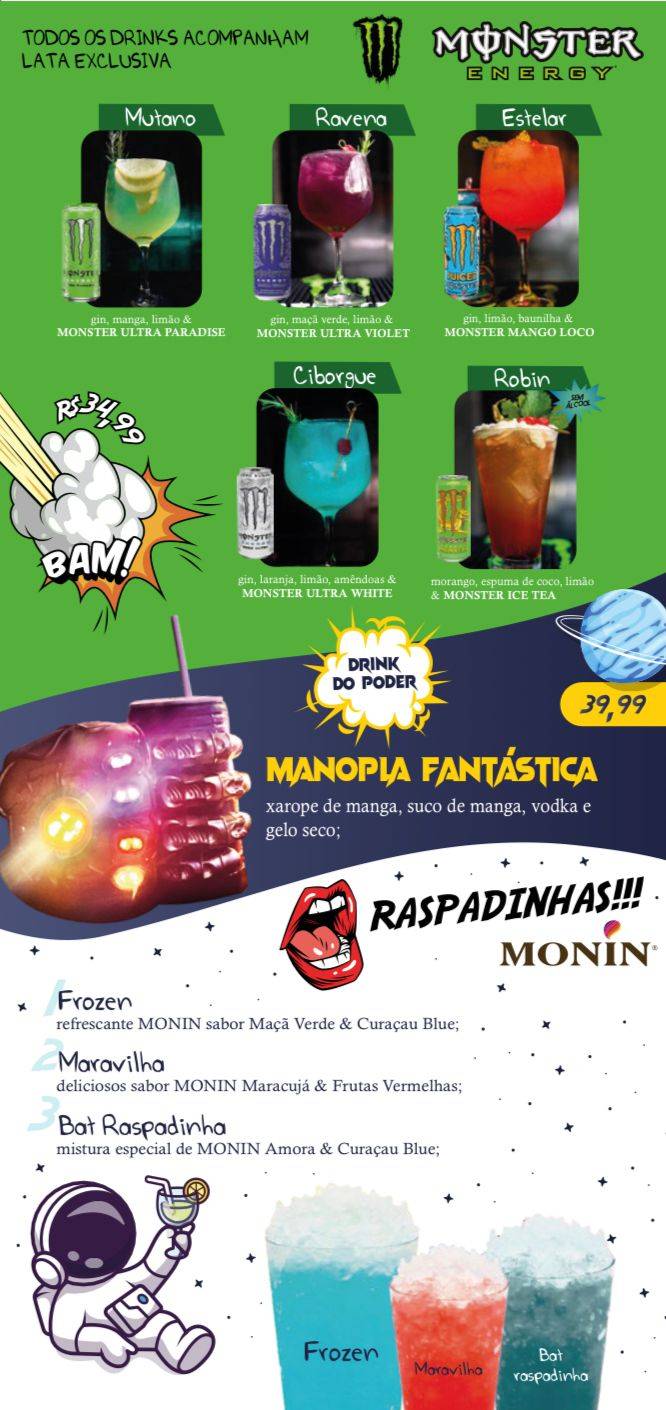 Restaurante Fantástico Taquara - Jacarepaguá - O Maior Restaurante Temático do RJ cardápio
