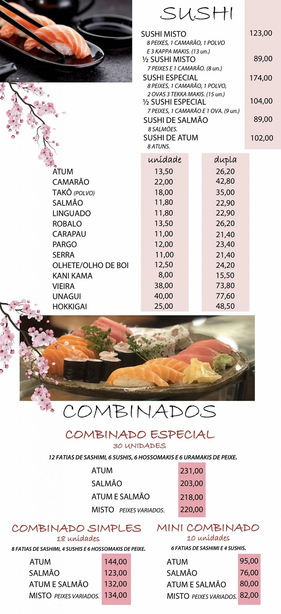 Restaurante Furusato cardápio