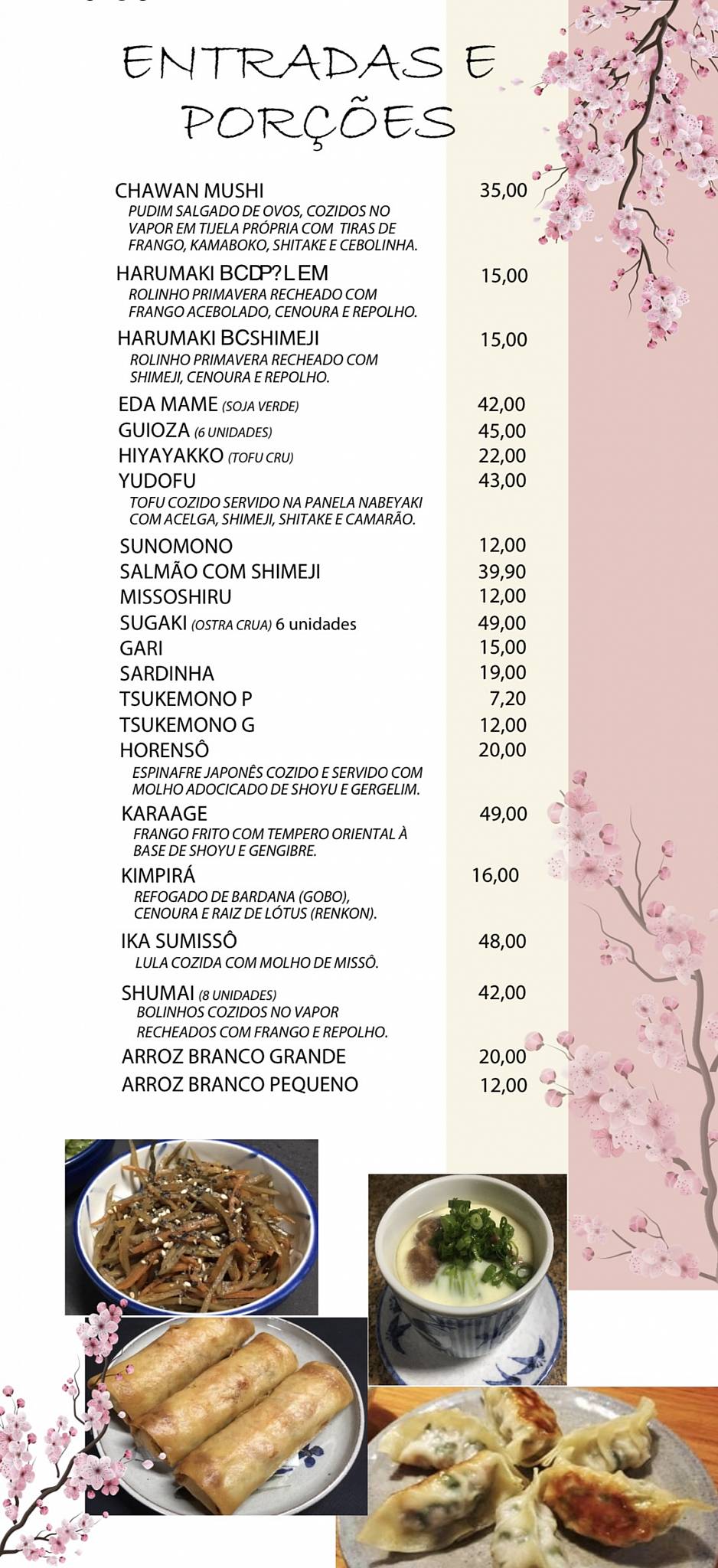 Restaurante Furusato cardápio