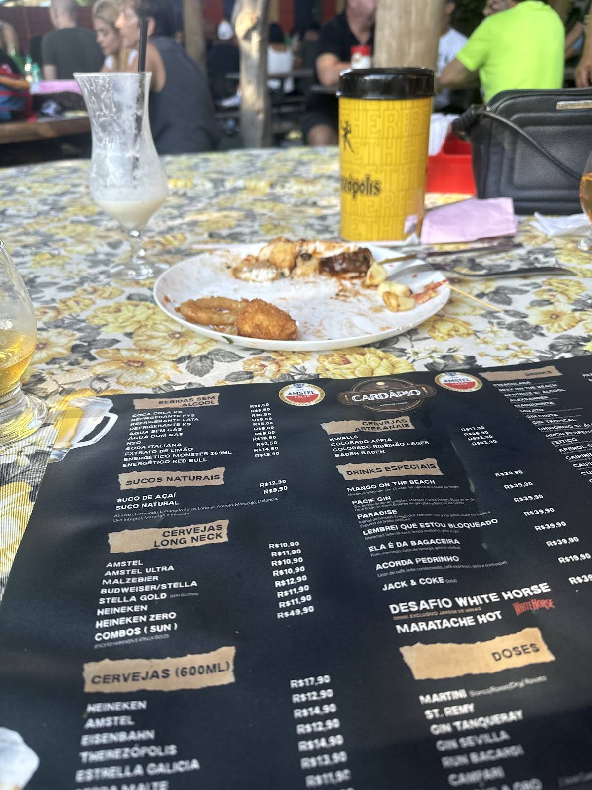 Restaurante Jardim de Minas cardápio