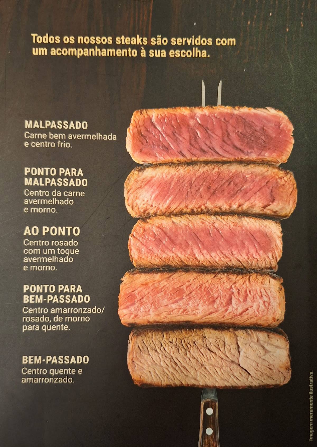 Outback Steakhouse cardápio