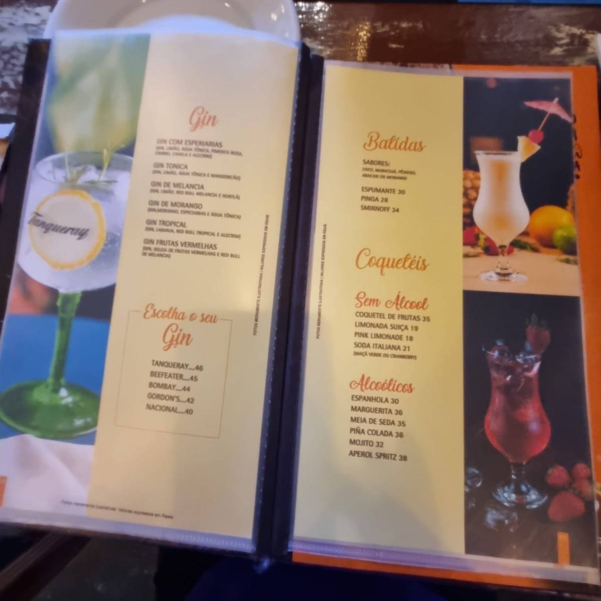 Restaurante Tiquatirão - Mar & Brasa cardápio