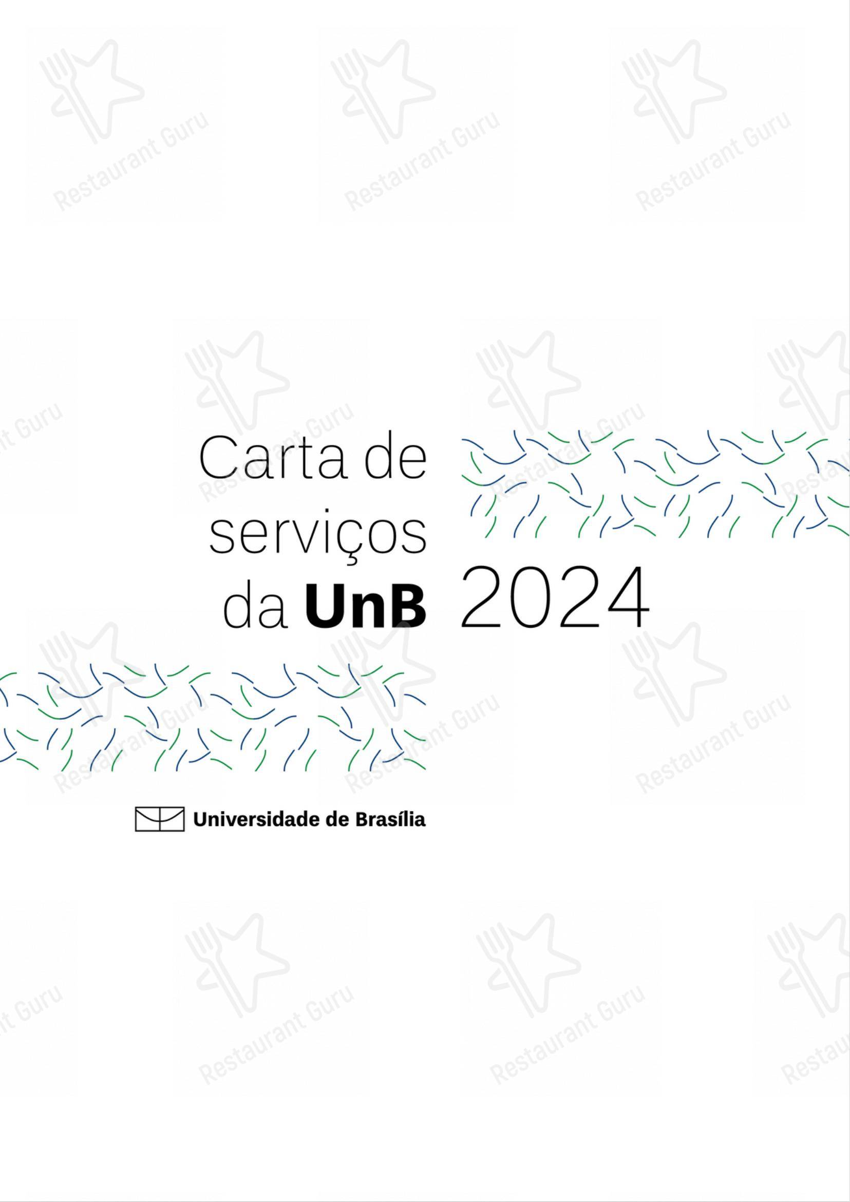 Основное меню para Restaurante Universitário - RU ISM GOMES DE MATTOS restaurante