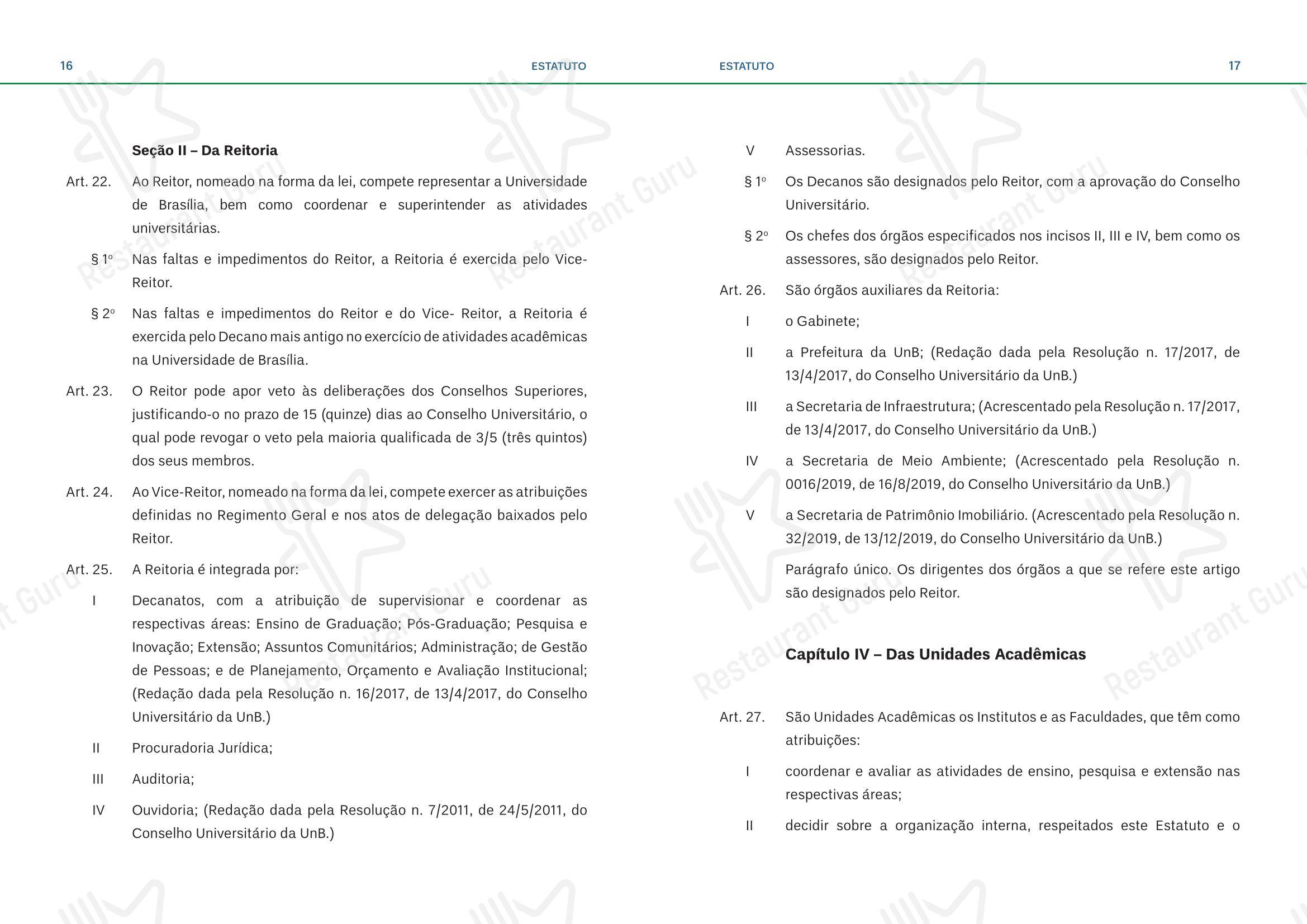 Коктейльная карта para Restaurante Universitário - RU ISM GOMES DE MATTOS restaurante