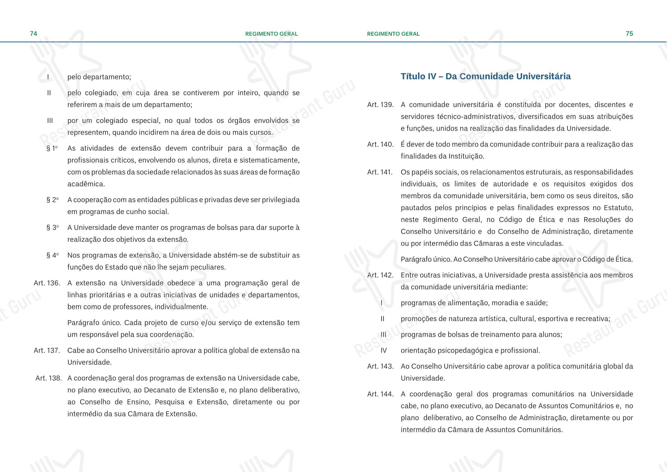 Restaurante Universitário - RU ISM GOMES DE MATTOS em Brasília - Коктейльная карта