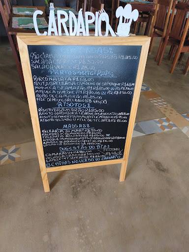 Restaurante do Gentil. cardápio