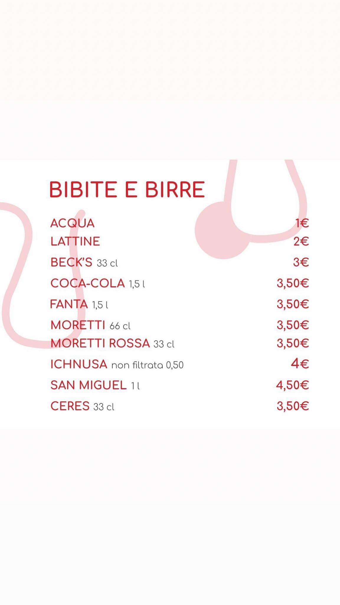 Menu di Pizza Di Padul 