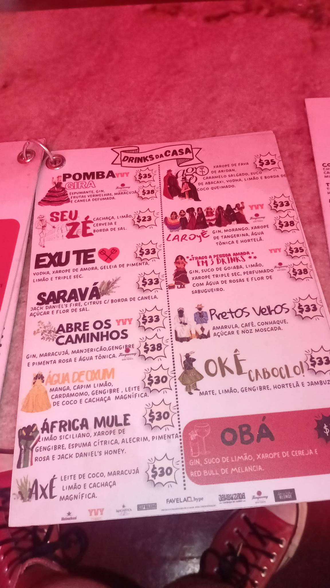 AGÔ - Bar da Encruza cardápio