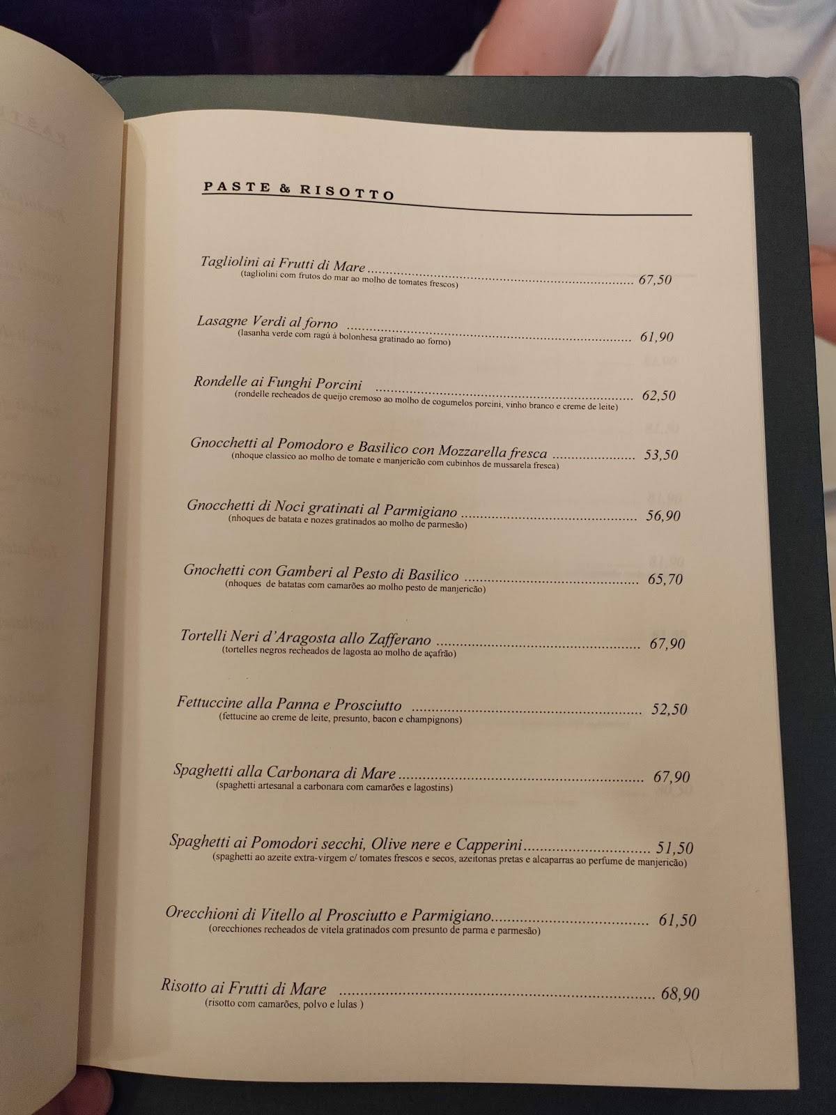 Fiorino Ristorante cardápio