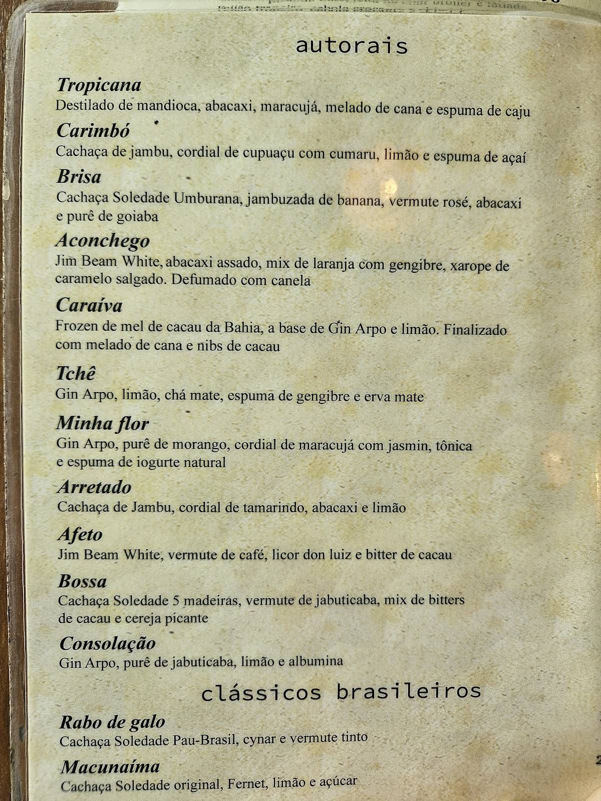 Joaquina Bar & Restaurante cardápio