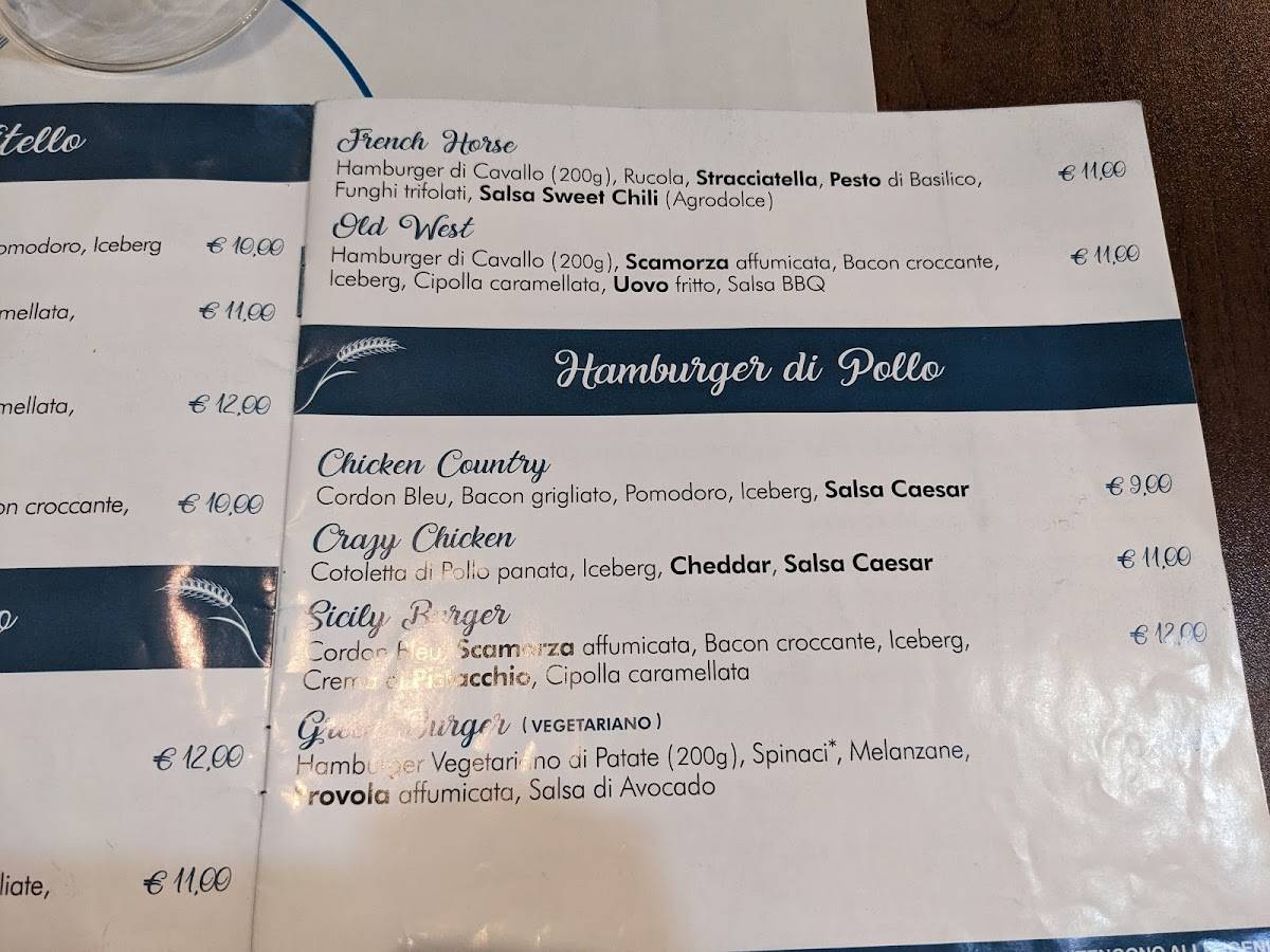 Menu di Risto pizzeria Grano 