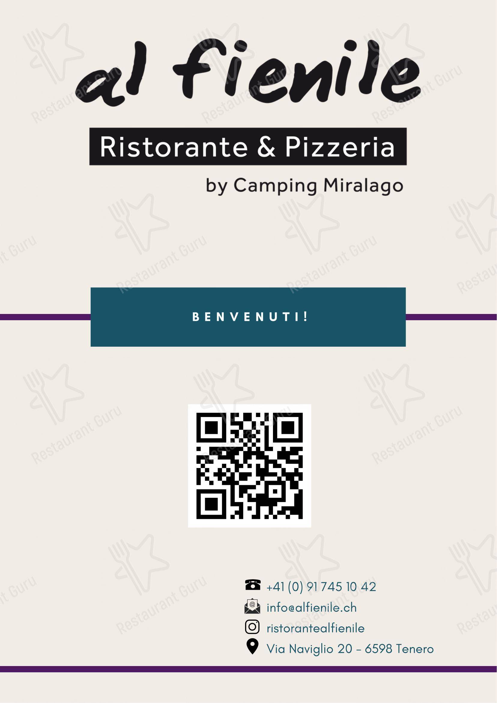 Menu bar per Ristorante Al Fienile ristorante