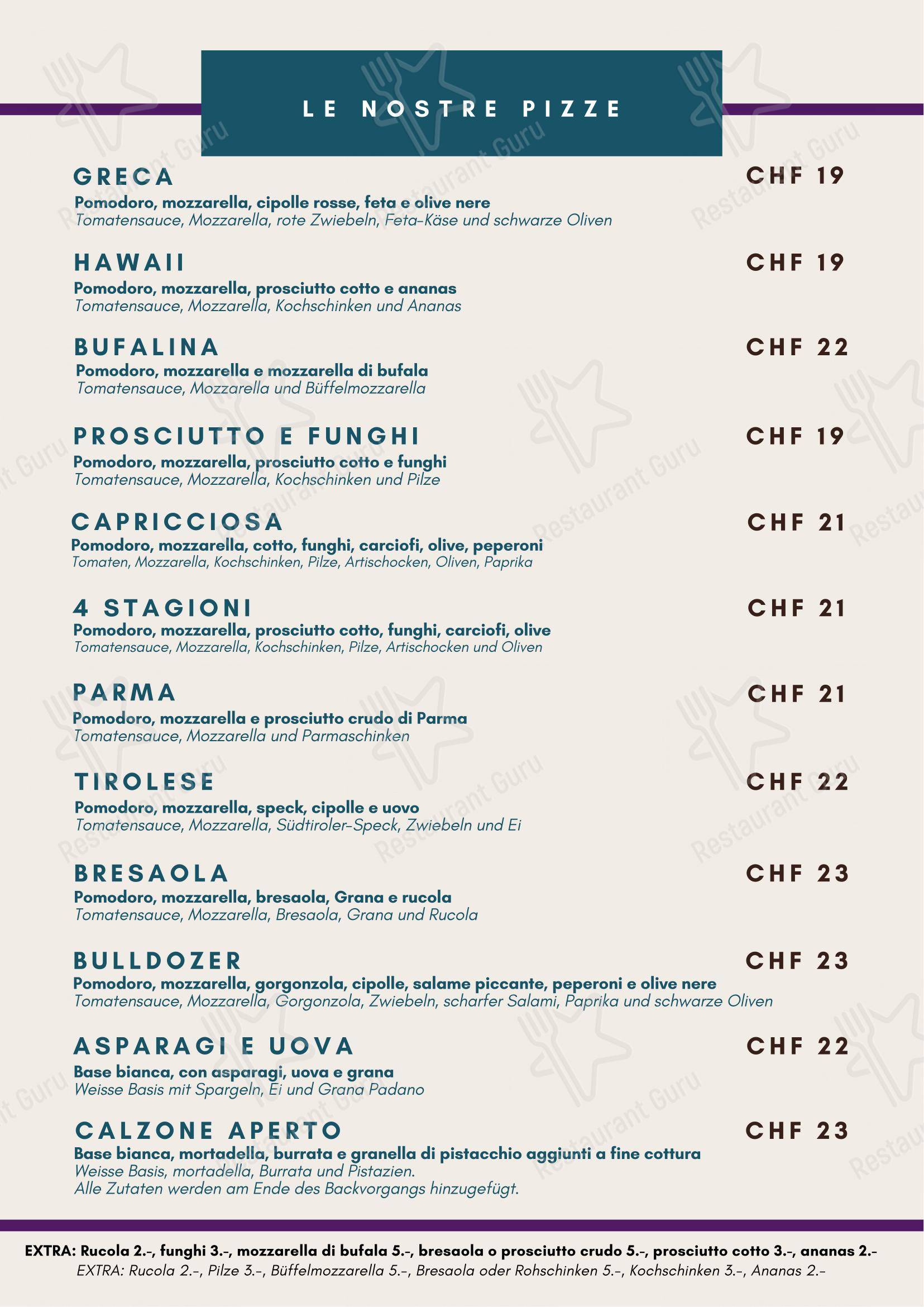 Ristorante Al Fienile in Tenero-Contra - Menu bar