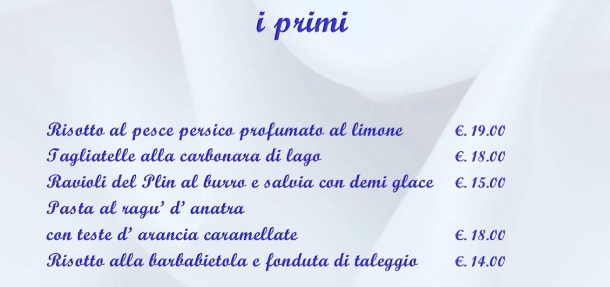 Menu di Hotel Concordia-Ristorante AL MINESTRAIO - Bar- 