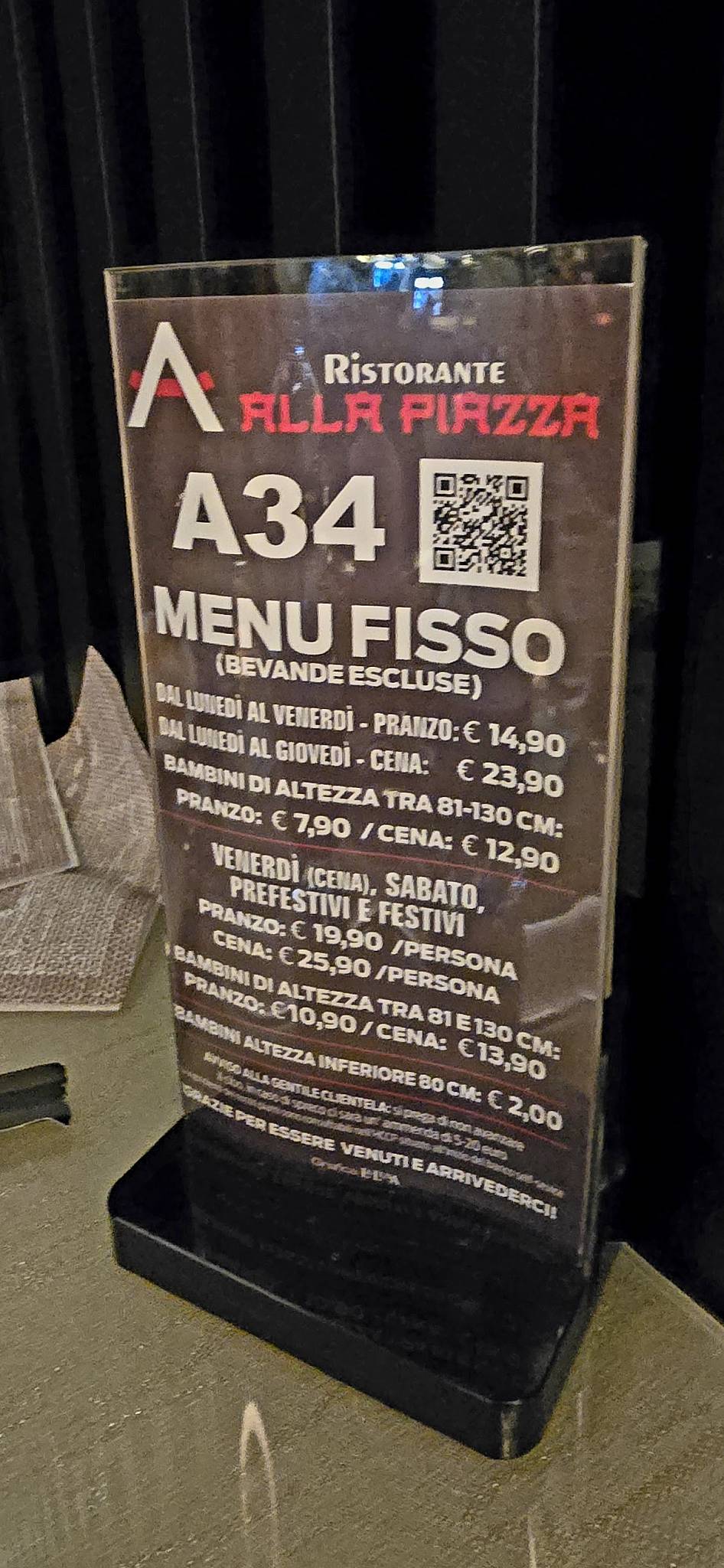 Menu di Alla Piazza Sushi Restaurant 