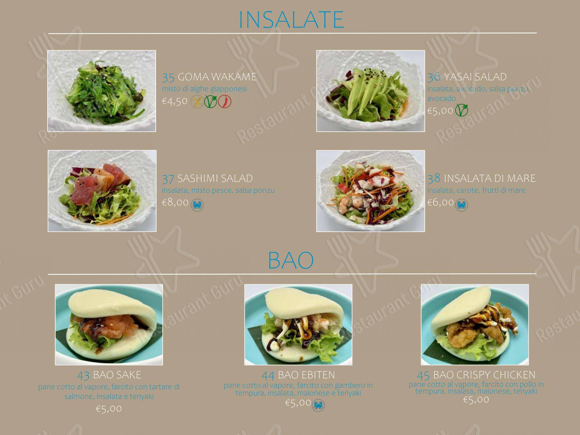 Menu per Ristorante Asia in Jesi