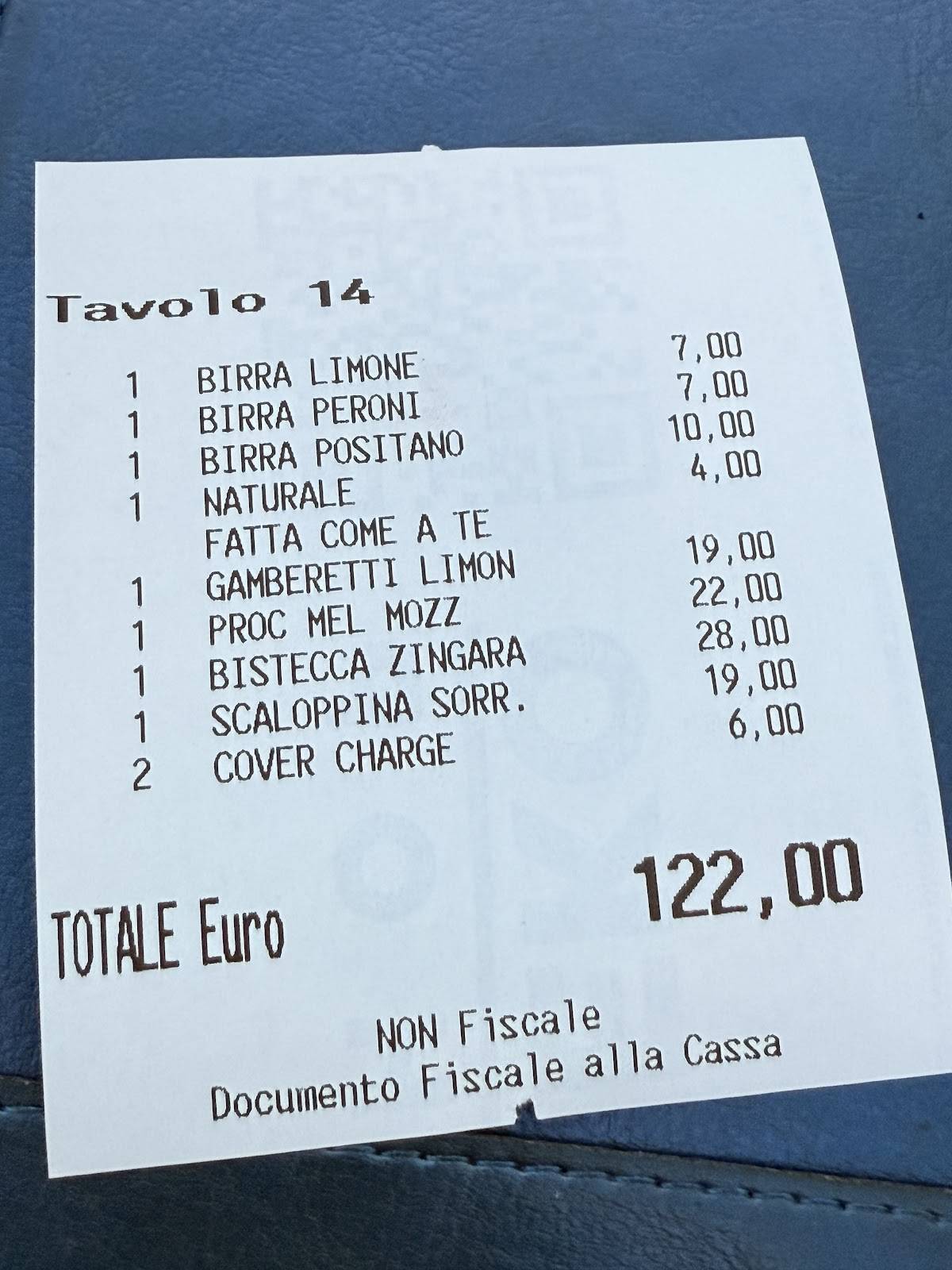 Menu di Ristorante Bruno 