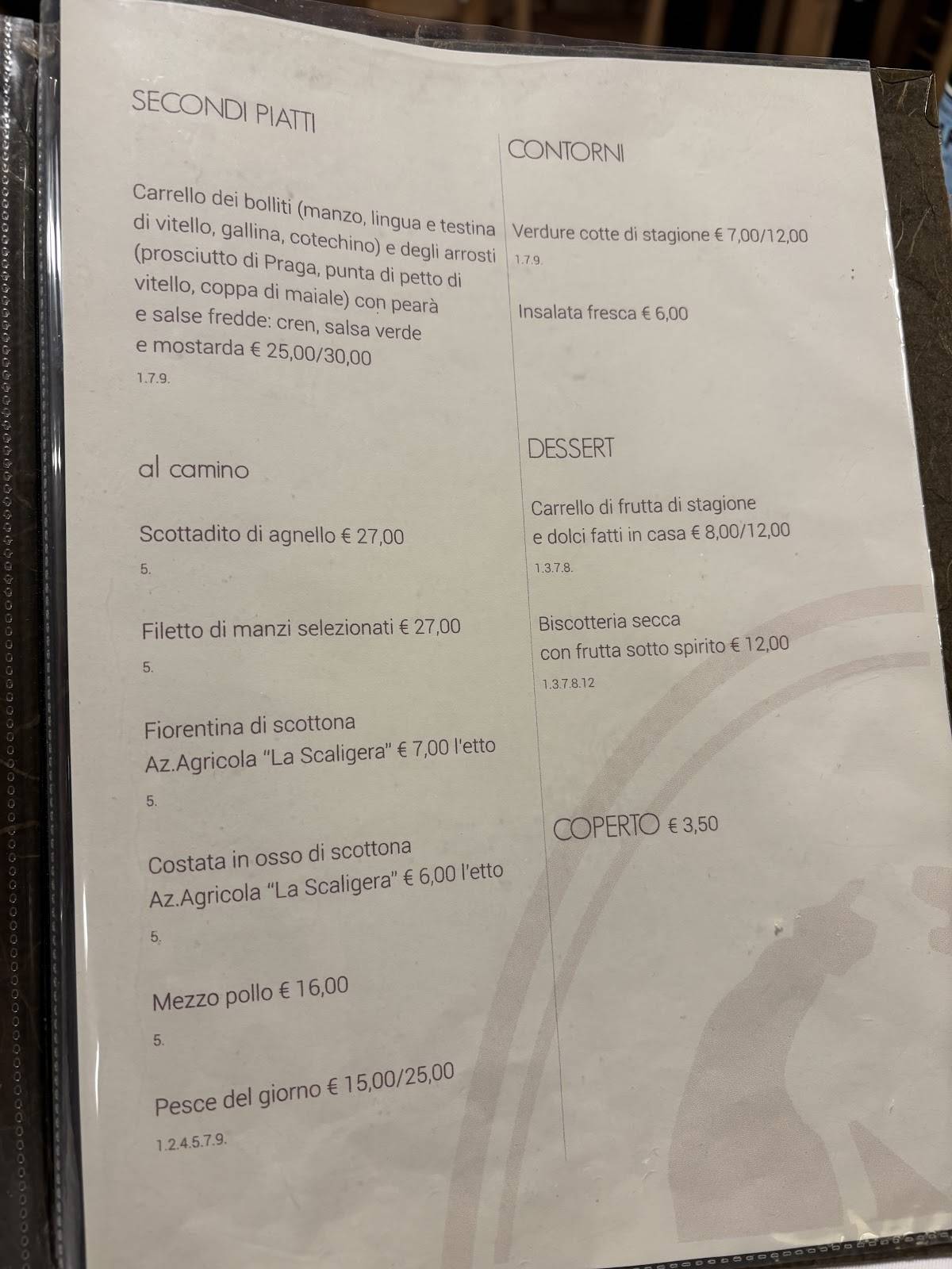 Menu di Ristorante Cavour | specialità bolliti 