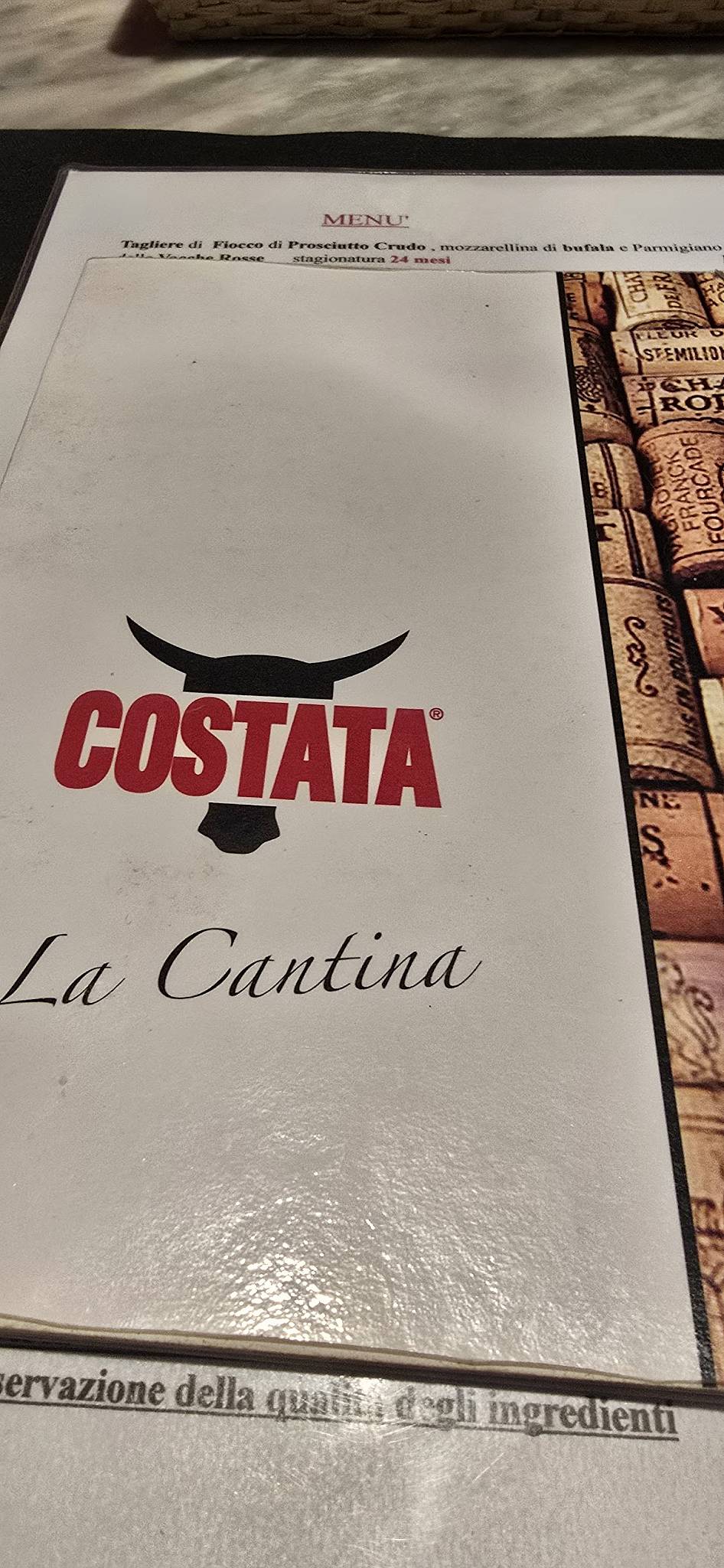 Menu de Osteria in Alba
