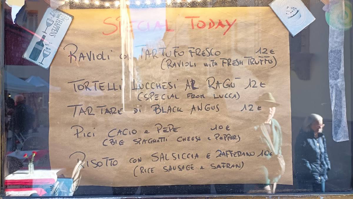 Menu di Bistrot e Wine Bar Des Arts 