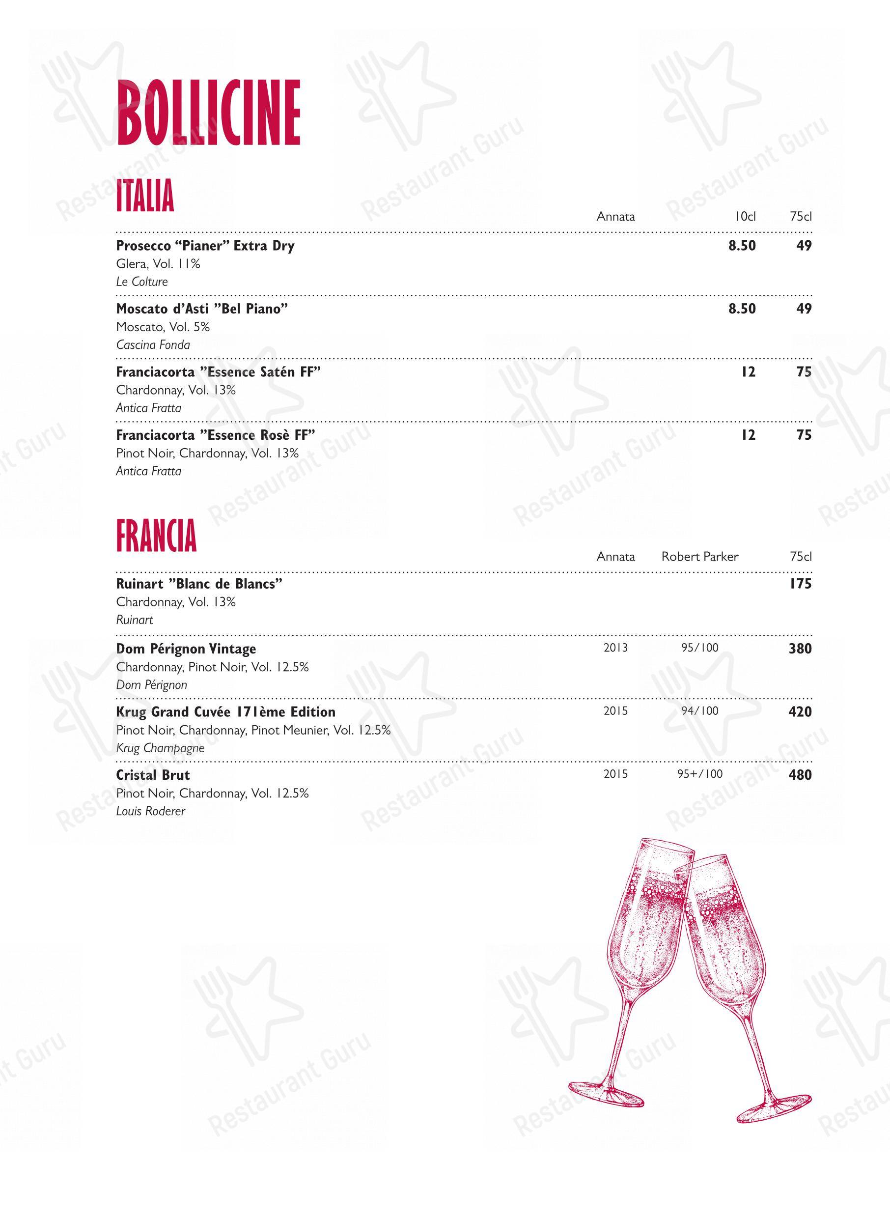 Menu per Ristorante Grotto Broggini in Losone