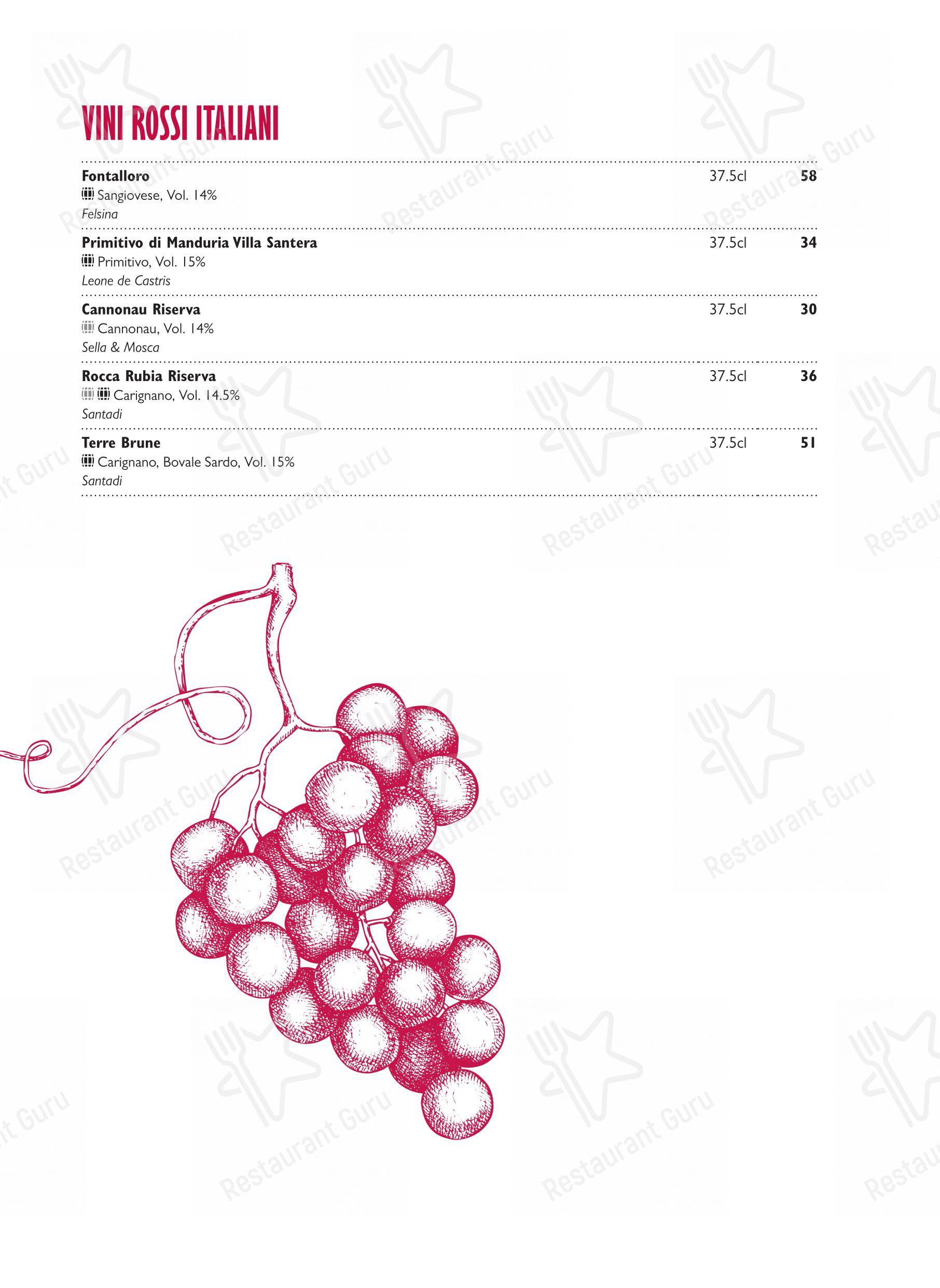 Menu di Ristorante Grotto Broggini - Menu