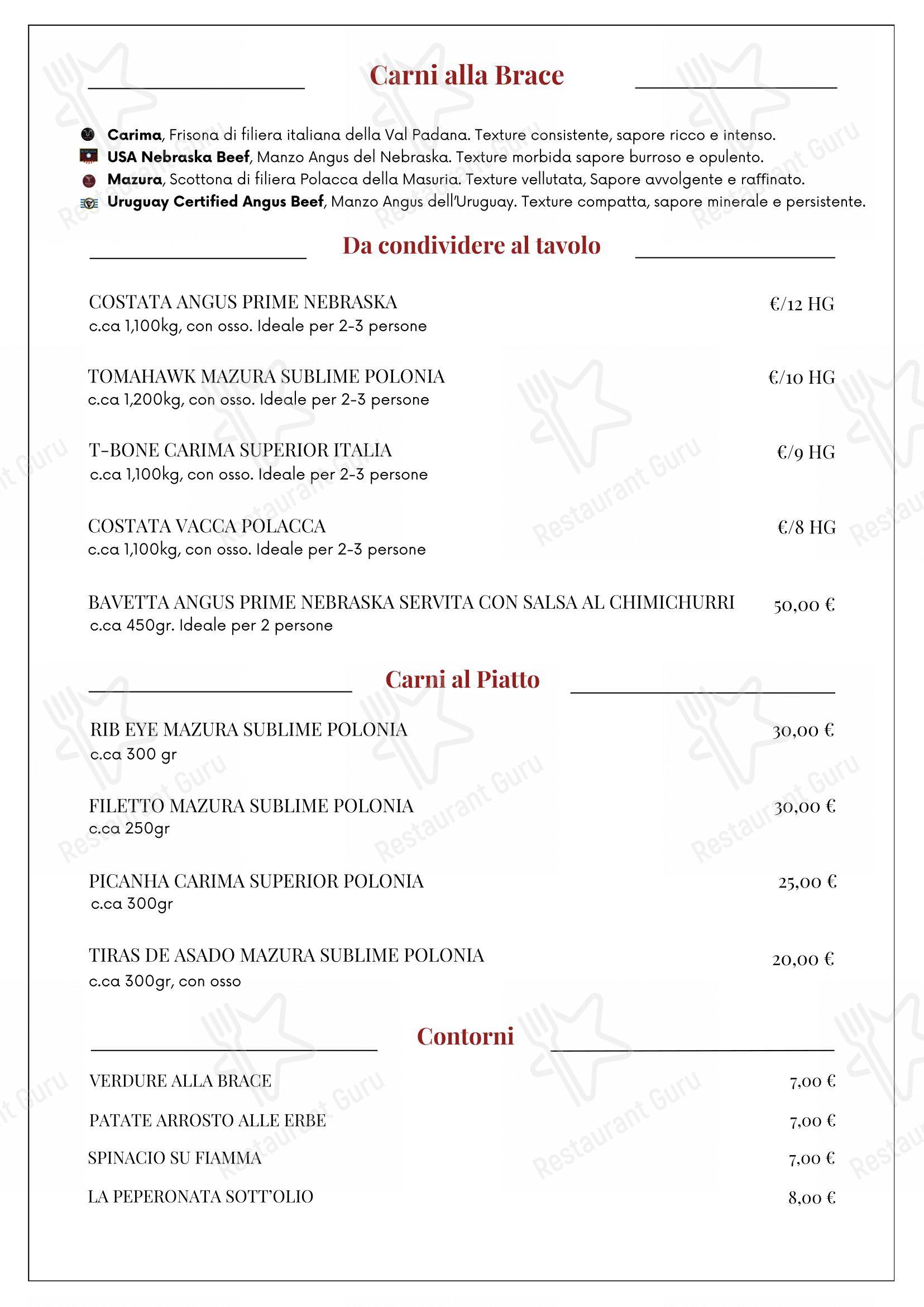 Menu di Ristorante Il Castello - Menu bar